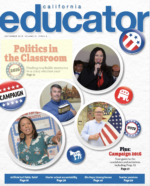 blue letters CTA with a graduation cap image in the A and the words California Teachers Association denoting the CTALogo 